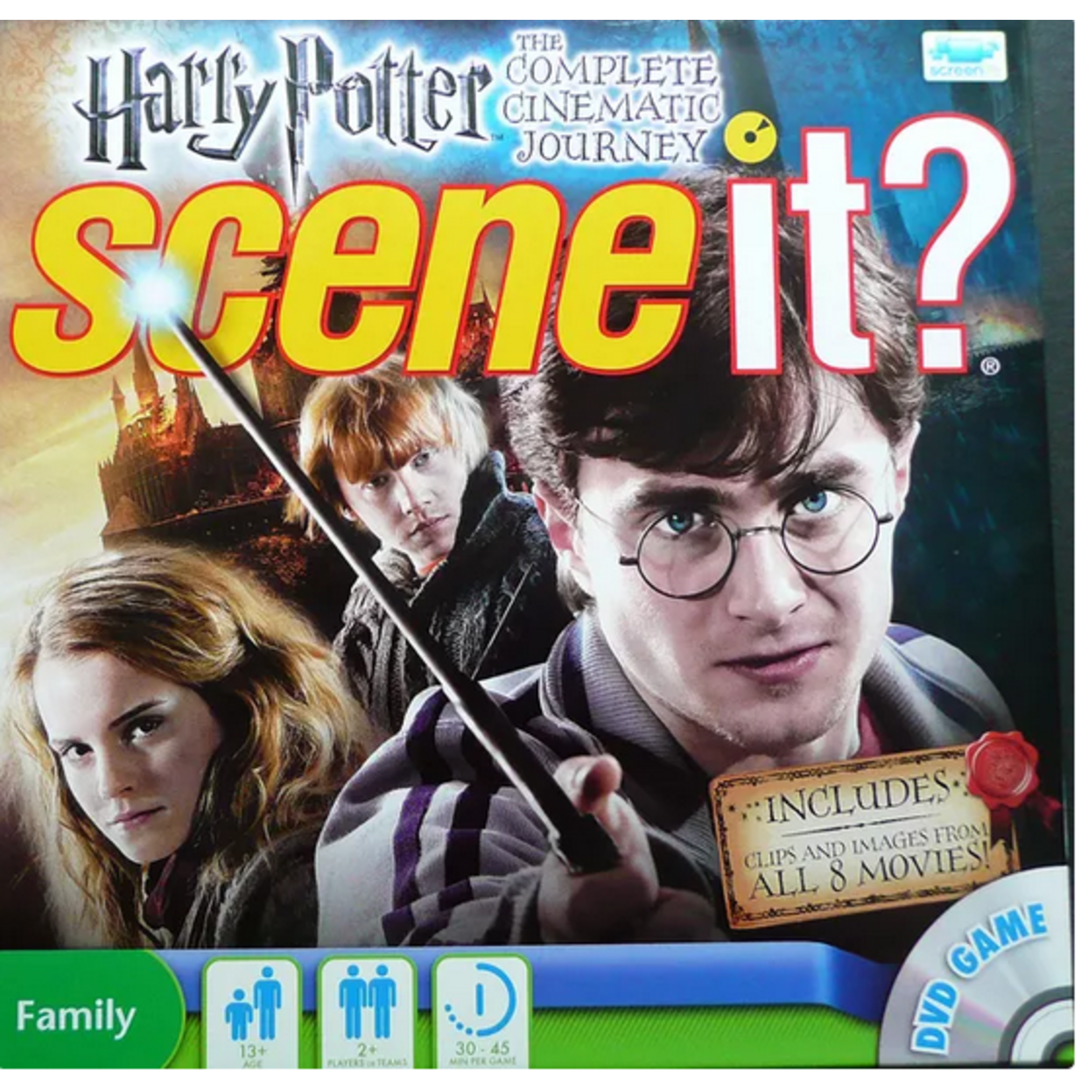 #19692 Scene It? Harry Potter The Complete Cinematic Journey Dragon Cache Used Game