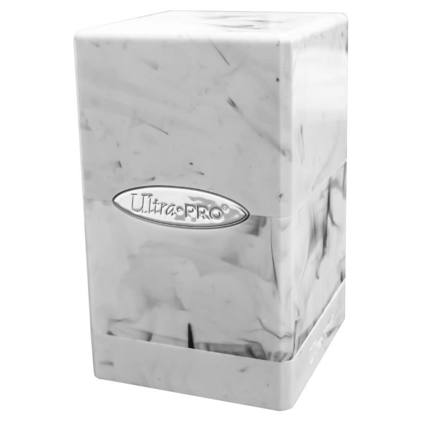 Deck Box: Satin Tower: Marble: Black/White