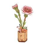 Robotime Bloom Craft: Wooden Pink Carnation Kit
