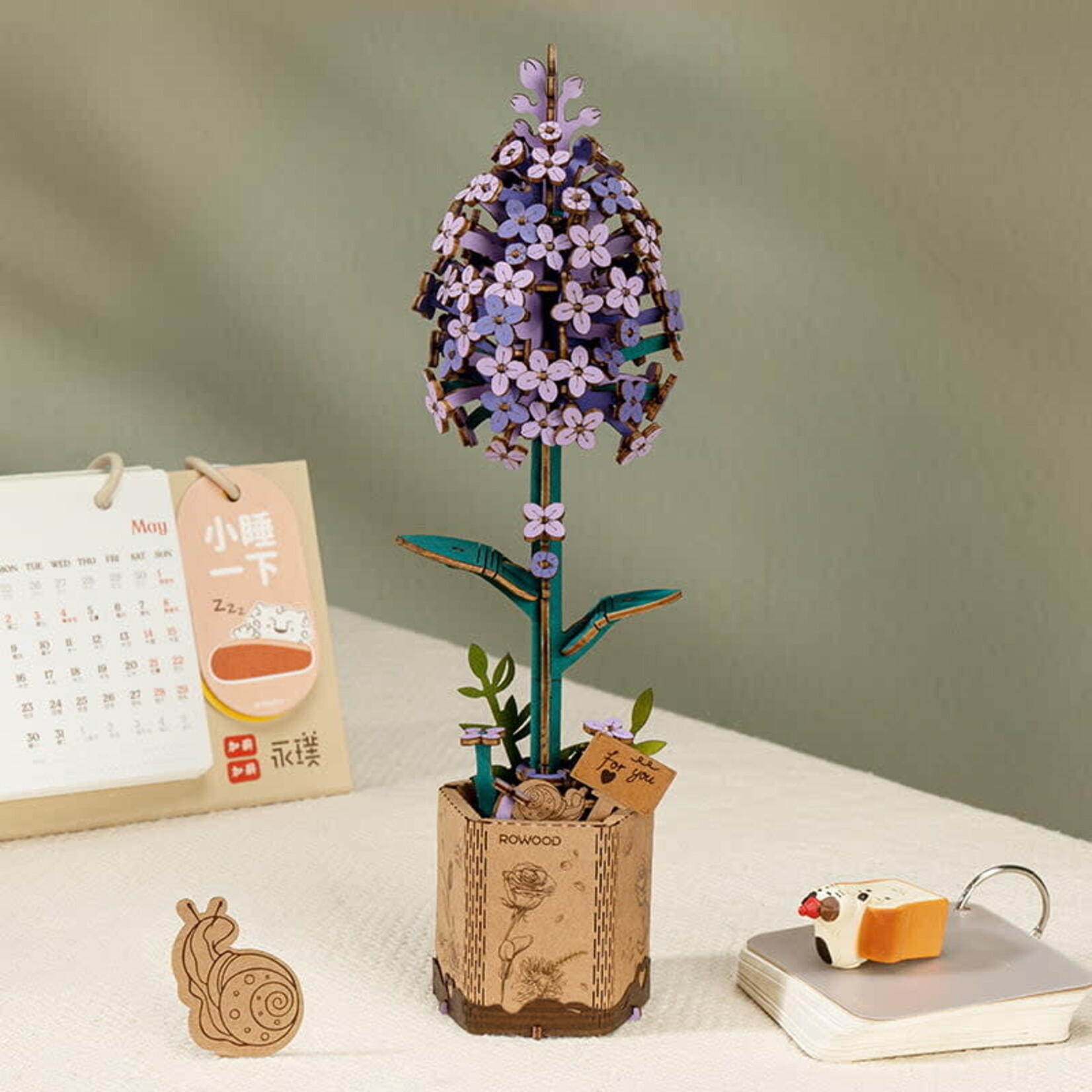 Wooden Flower Kit - Lilac - Bloom Craft