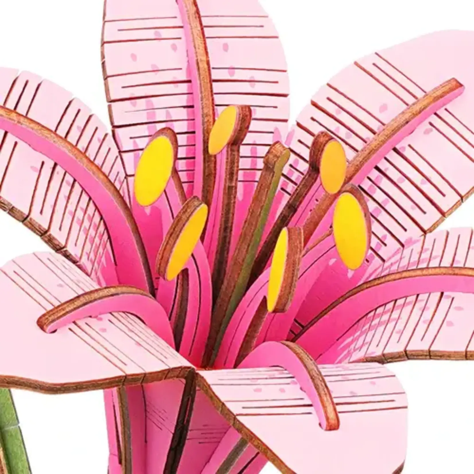 Wooden Flower Kit - Pink Lily - Bloom Craft