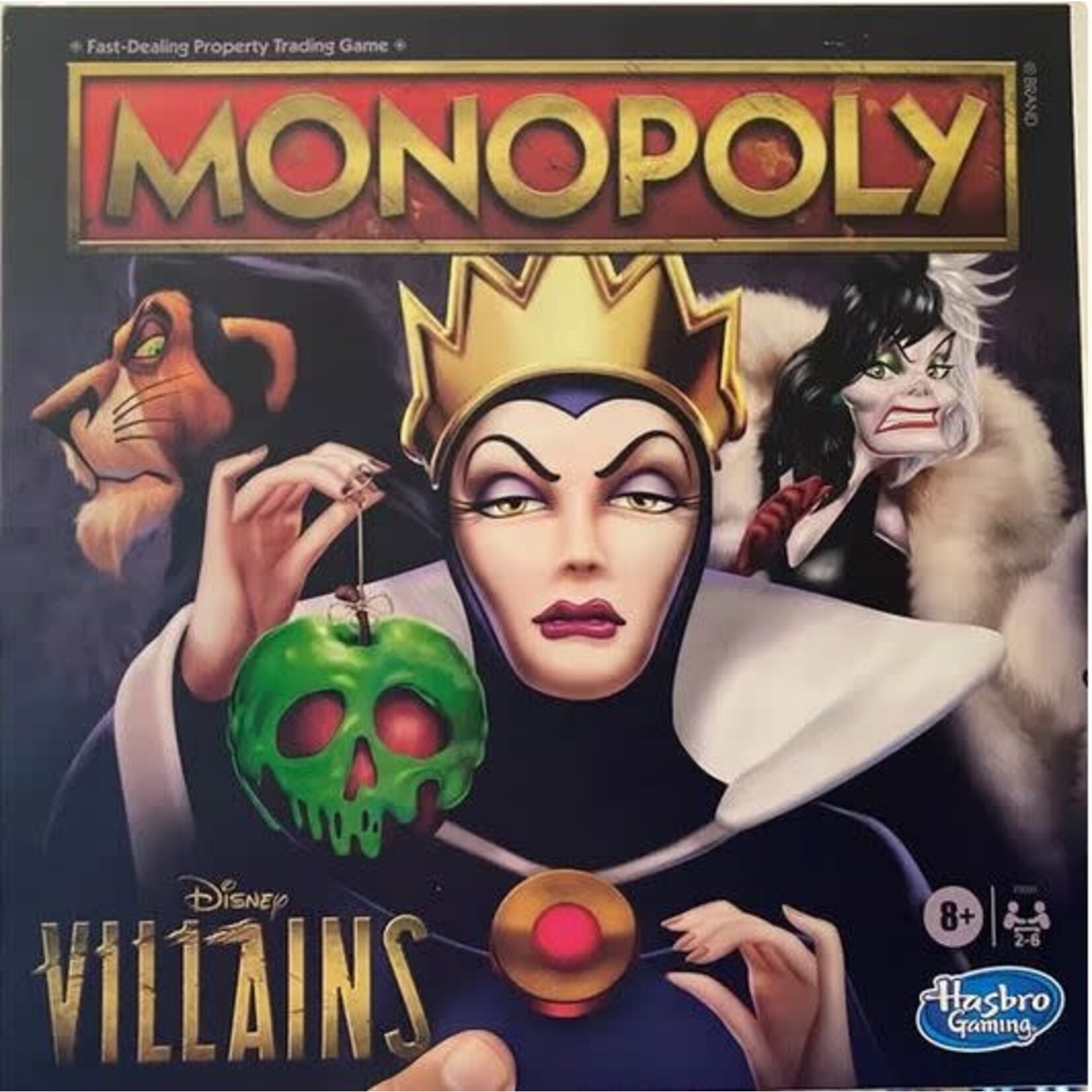 #19763 Monopoly Disney Villians Dragon Cache Used Game