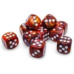 Chessex Festive Dice: Symphony / white | 16mm d6 12 Dice Block | 27743