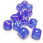 Chessex Nebula Dice: Aura / white Luminary | 16mm d6 12 Dice Block | 27767