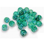 Chessex Borealis Dice: Kelp / light green Luminary | 12mm 36 Dice Block | 27995