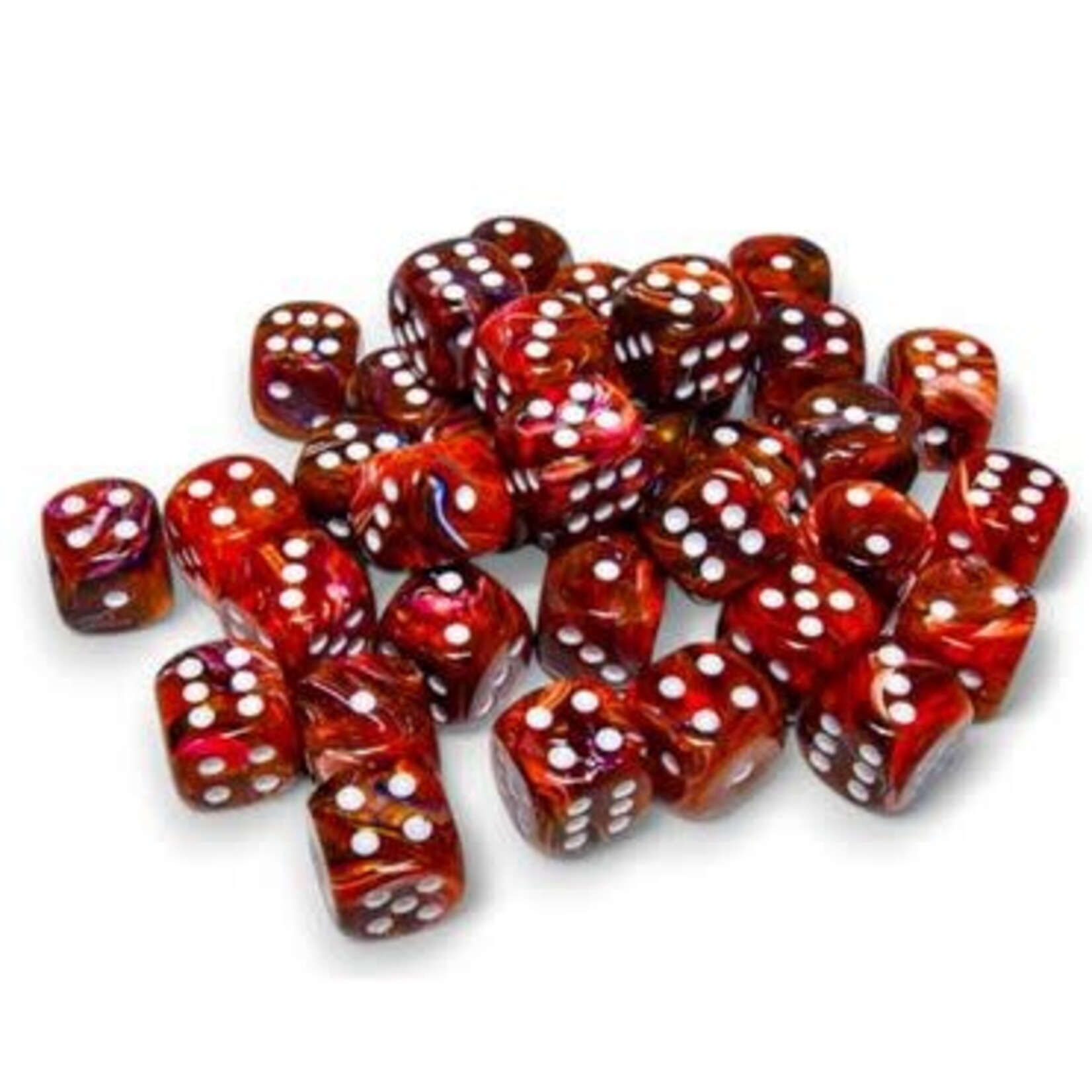 Chessex Festive Dice: Symphony / white | 12mm 36 Dice Block | 27943