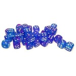 Chessex Nebula Dice: Aura / white Luminary | 12mm 36 Dice Block | 27967