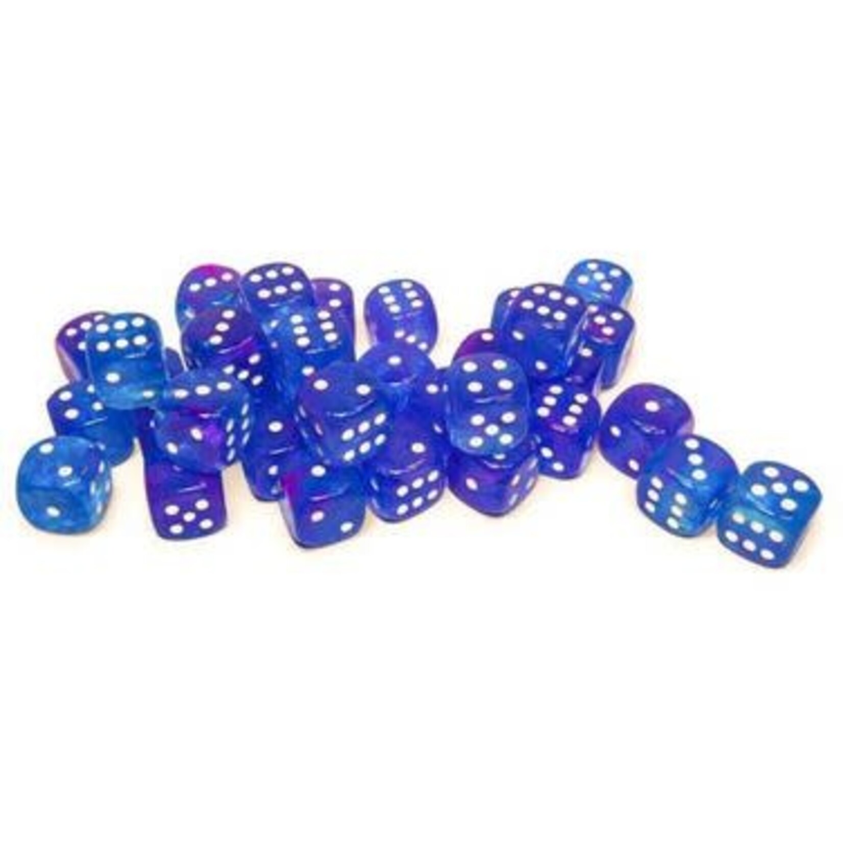 Chessex Nebula Dice: Aura / white Luminary | 12mm 36 Dice Block | 27967