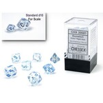 Chessex Mini Dice: Borealis Icicle/Light Blue | 7 Die Polyhedral Set | 20581