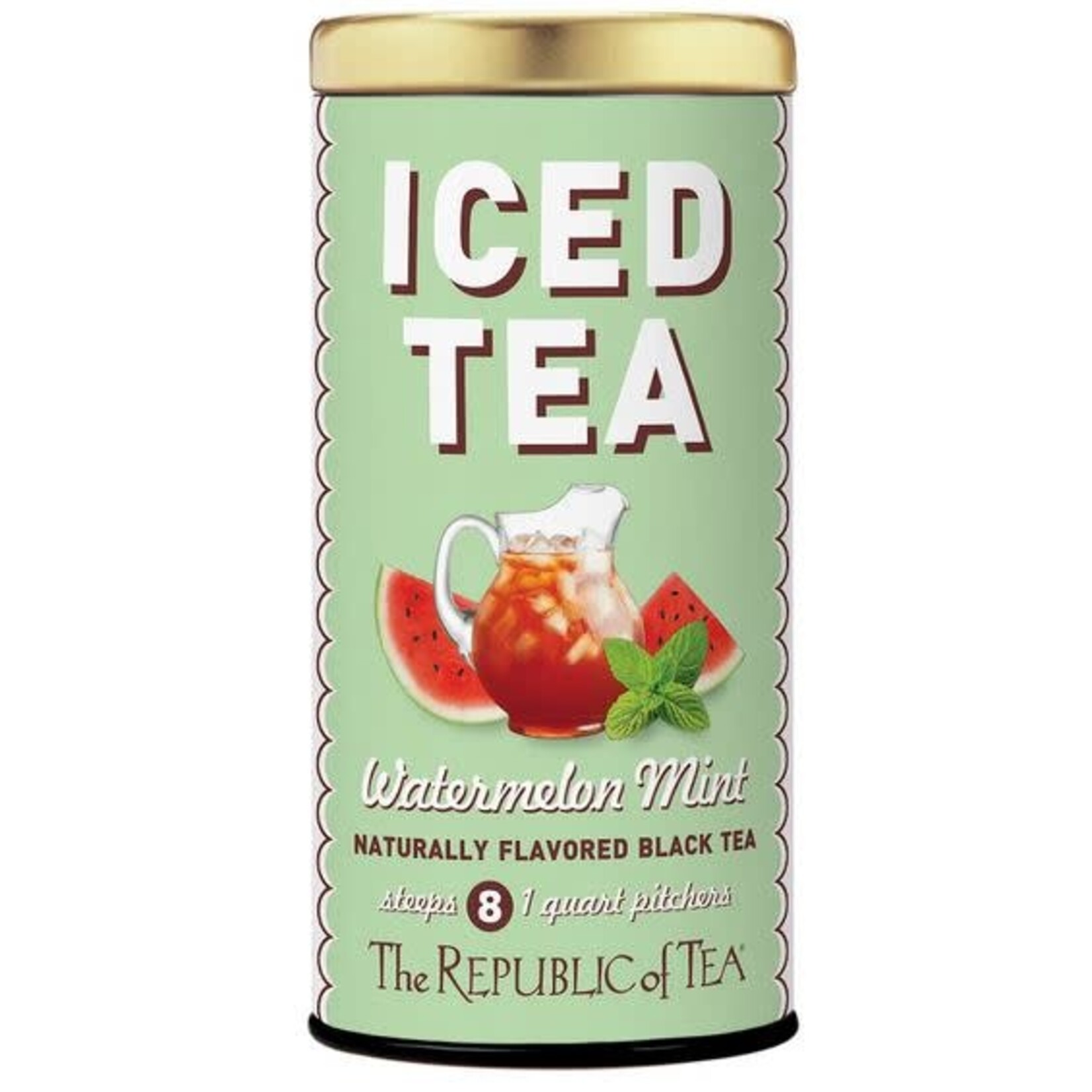 Iced Tea: Watermelon Mint Black Tea - 8 Large Pouches
