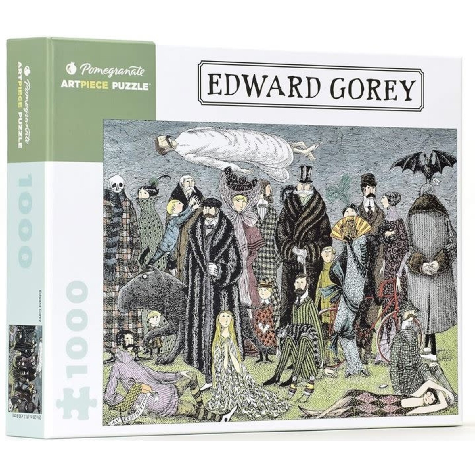 #12280 Edward Gorey 1000 Piece Puzzle Dragon Cache Used Game