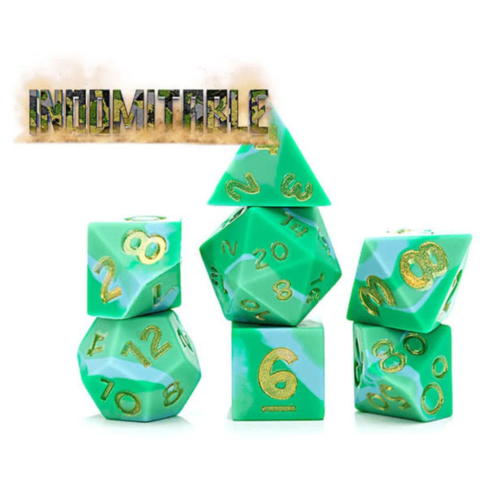 Anti-Stress Dice: Indominable 7 Die Polyhedral Set