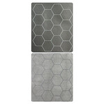 Megamat: Reversible Hexes Black/Grey (34½” x 48” Playing Surface)