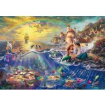 #12199 Disney Thomas Kinkade - The Little Mermaid Puzzle Dragon Cache Used Game