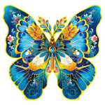 Wooden Puzzle - Morpho Helena Butterfly - 200 Pieces