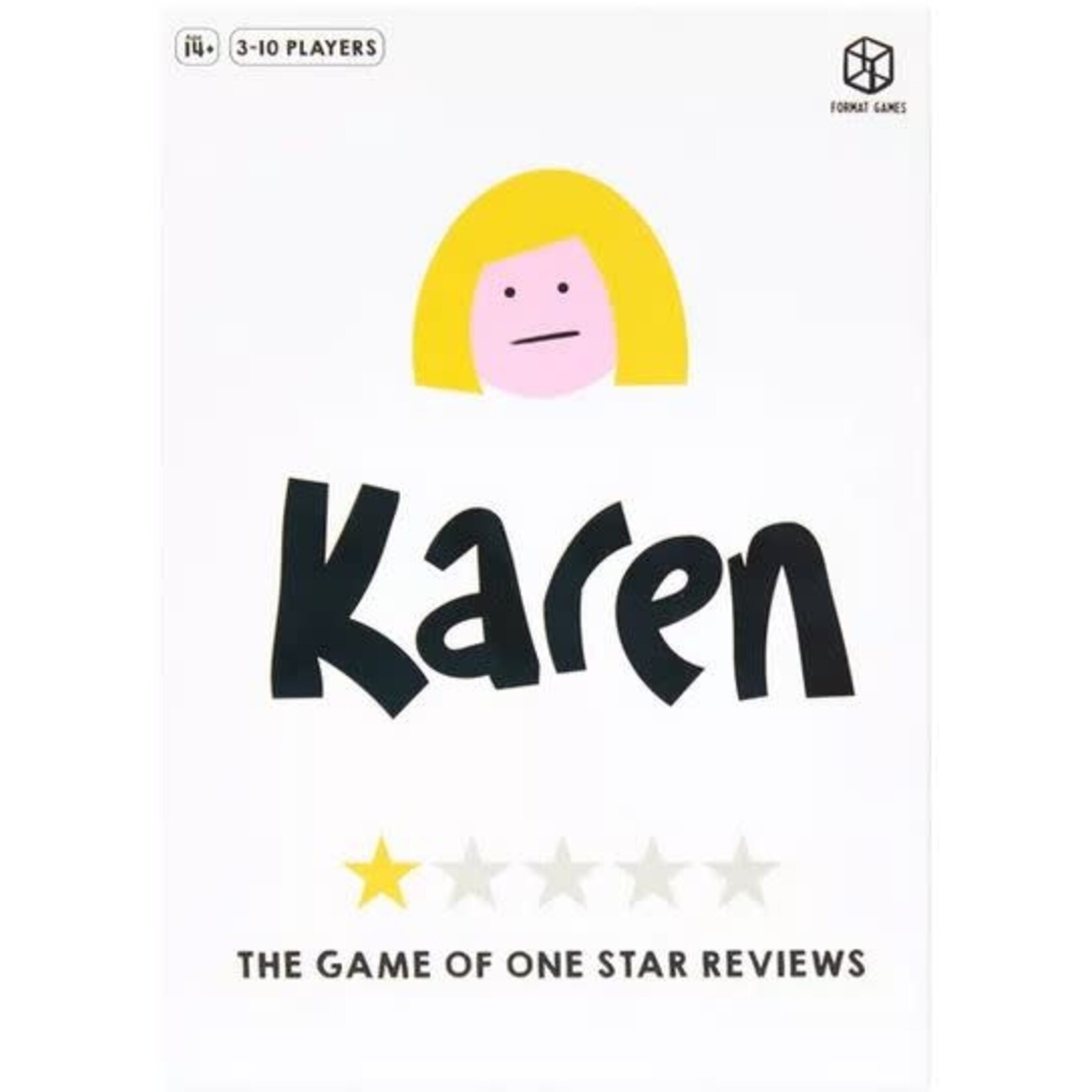 #12051 Karen: The Game of One Star Reviews Dragon Cache Used Game