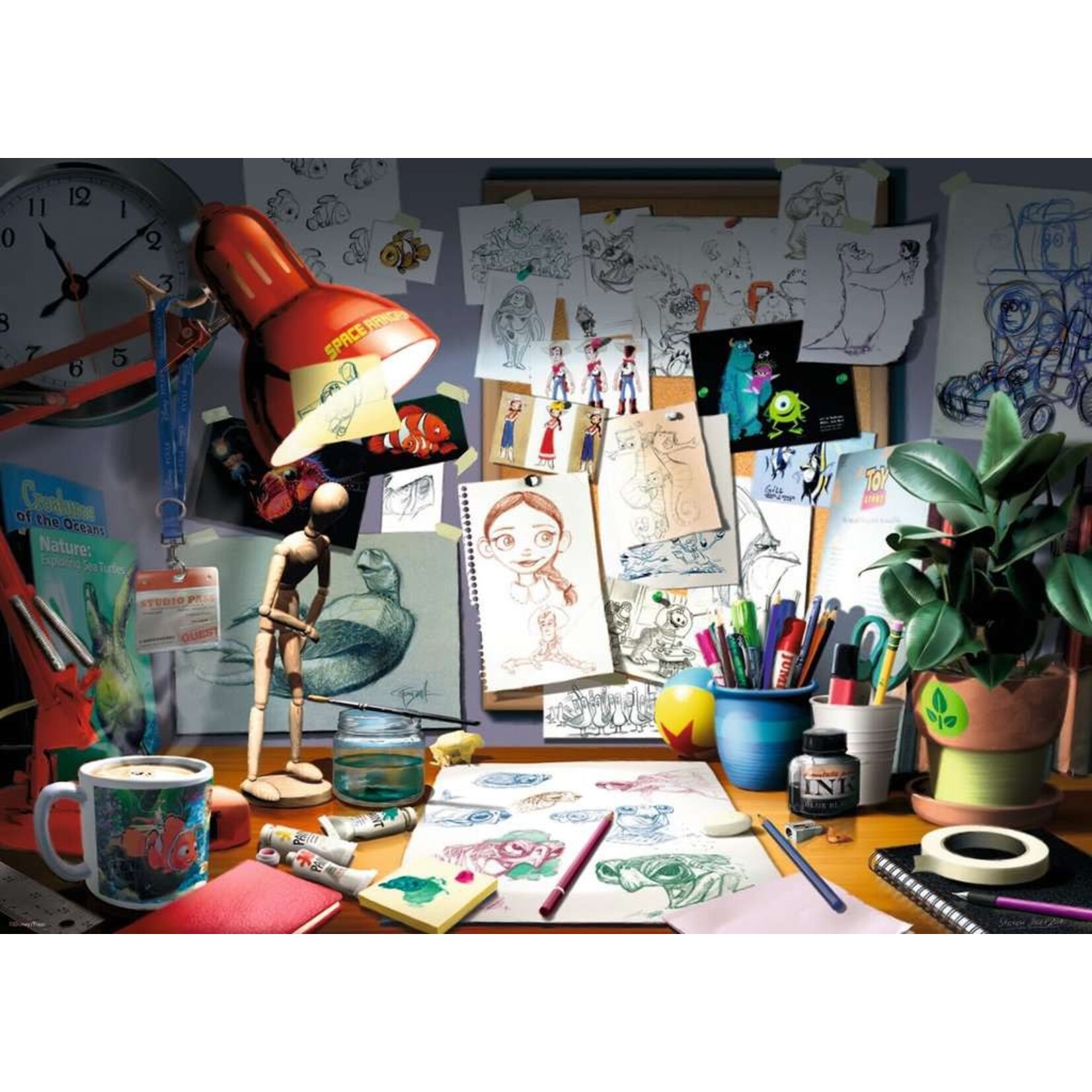 The Artist's Desk 1000 Piece Puzzle