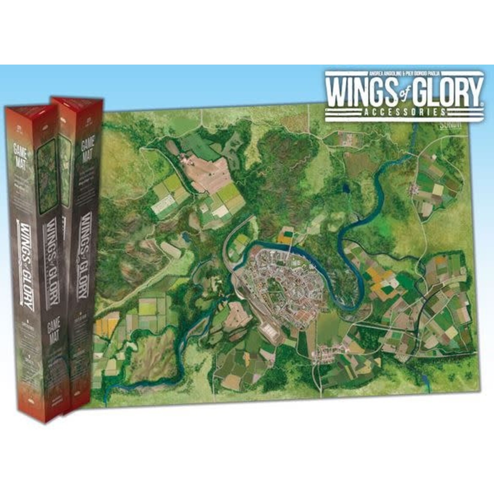 #12033 Wings of Glory Game Mat (City) Dragon Cache Used Game