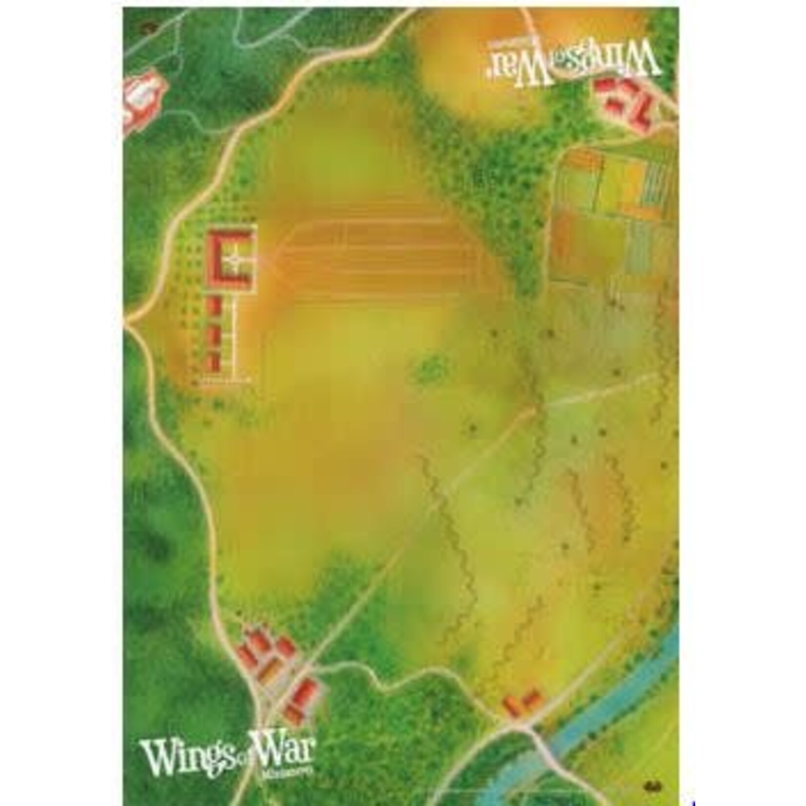 #12032 Wings of War Game Mat (west) Dragon Cache Used Game