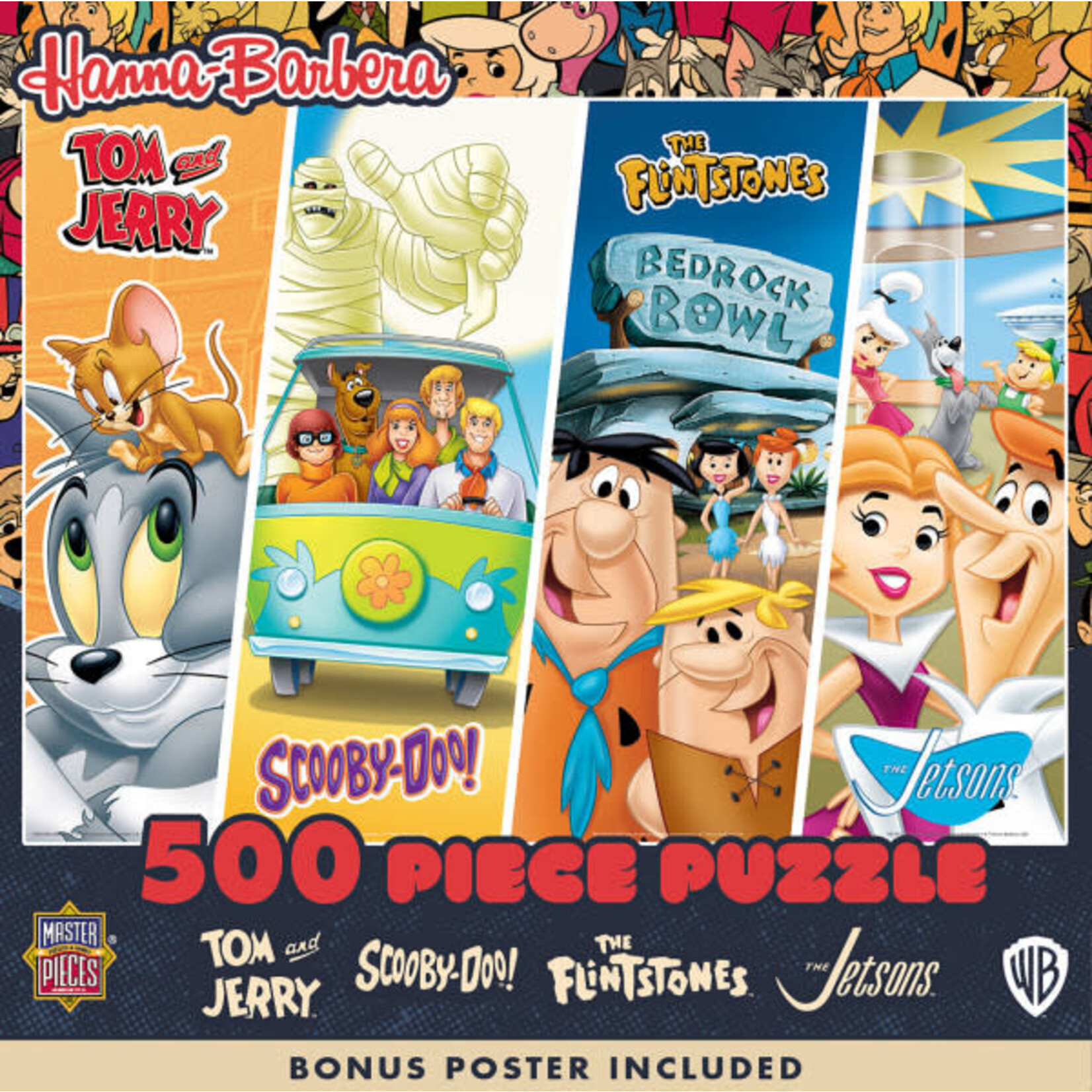 Hanna Barbera Collage Puzzle 500 Piece Puzzle