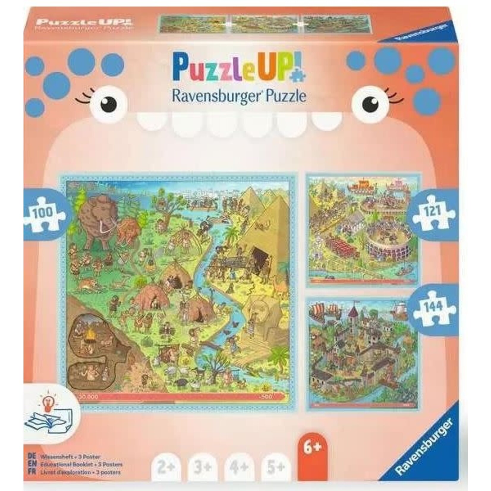 Puzzle Up History 100/121/144 Pc