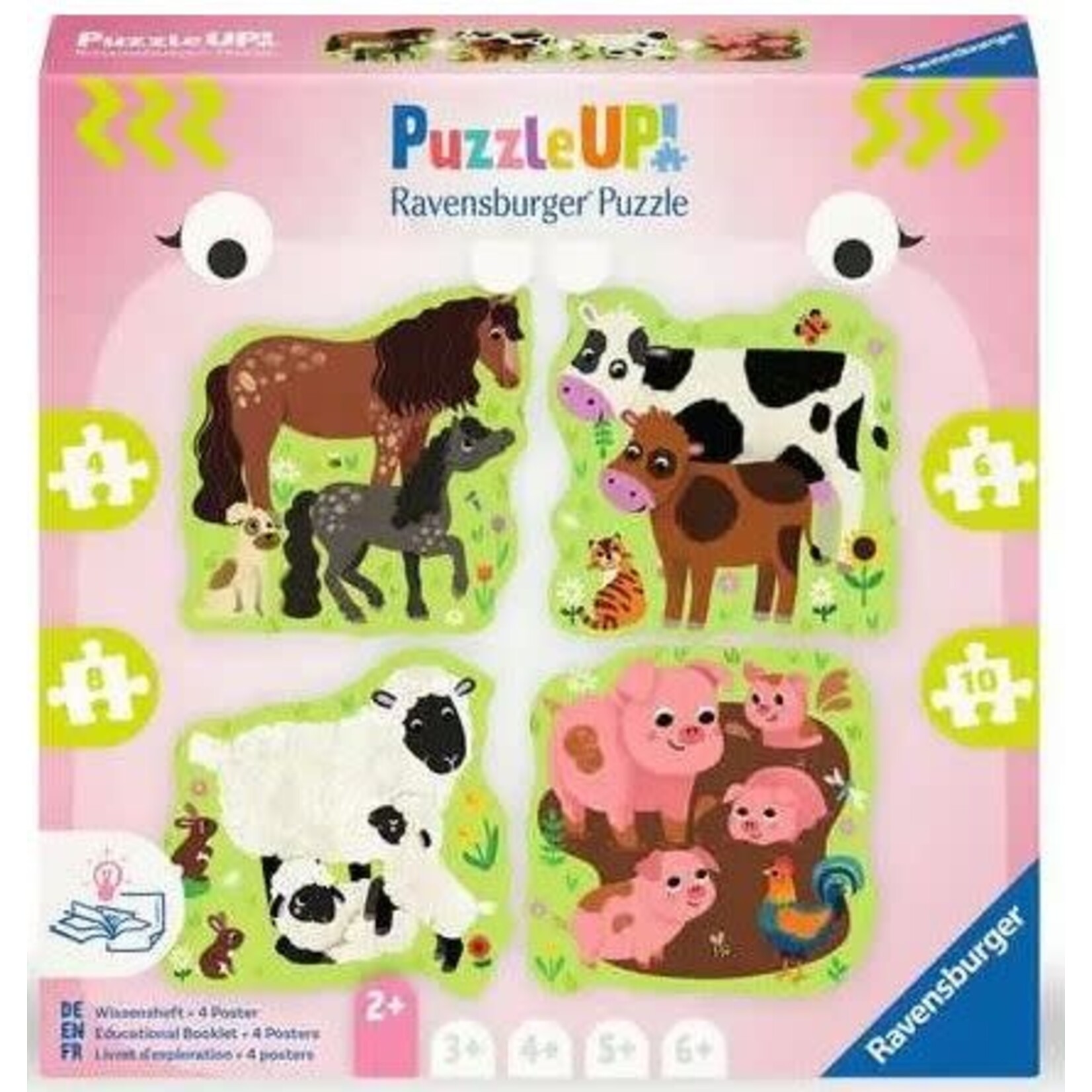 Puzzle Up Farm Animals 4/6/8/10 PC