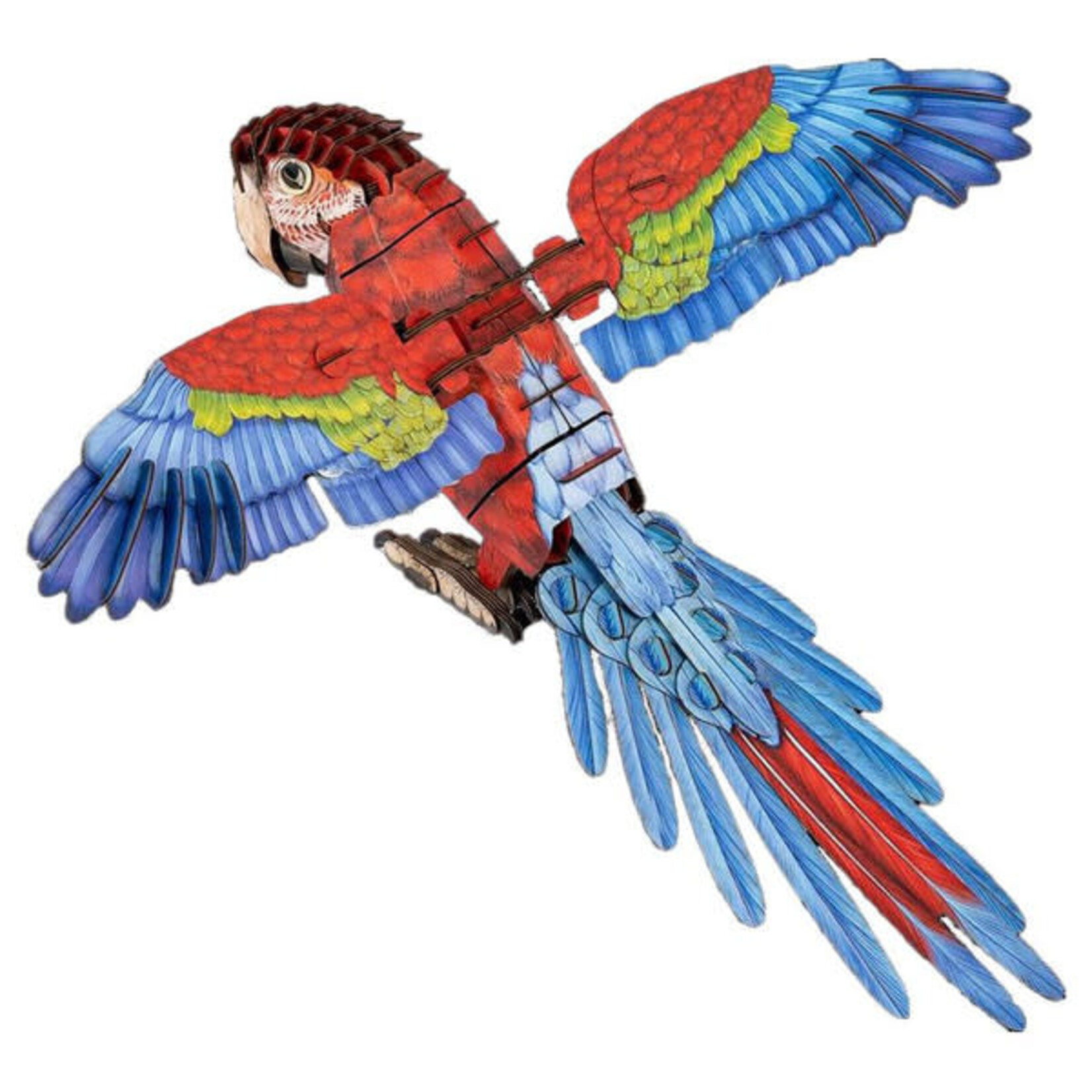 Kraft Paper Puzzle - 3D Macaw