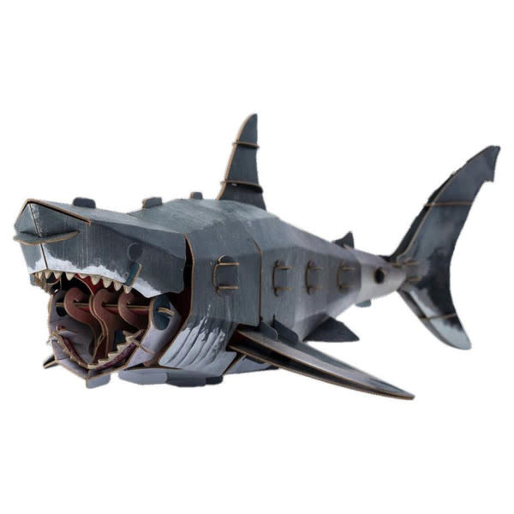 Kraft Paper Puzzle - 3D Great White Shark
