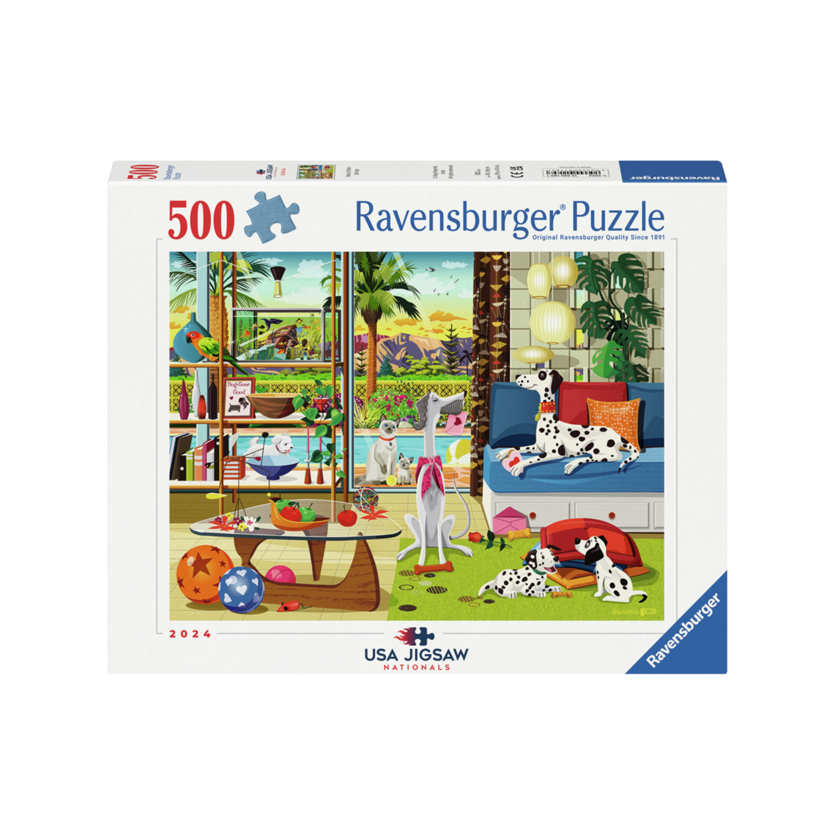 Pets of Palm Springs 500 Piece Puzzle