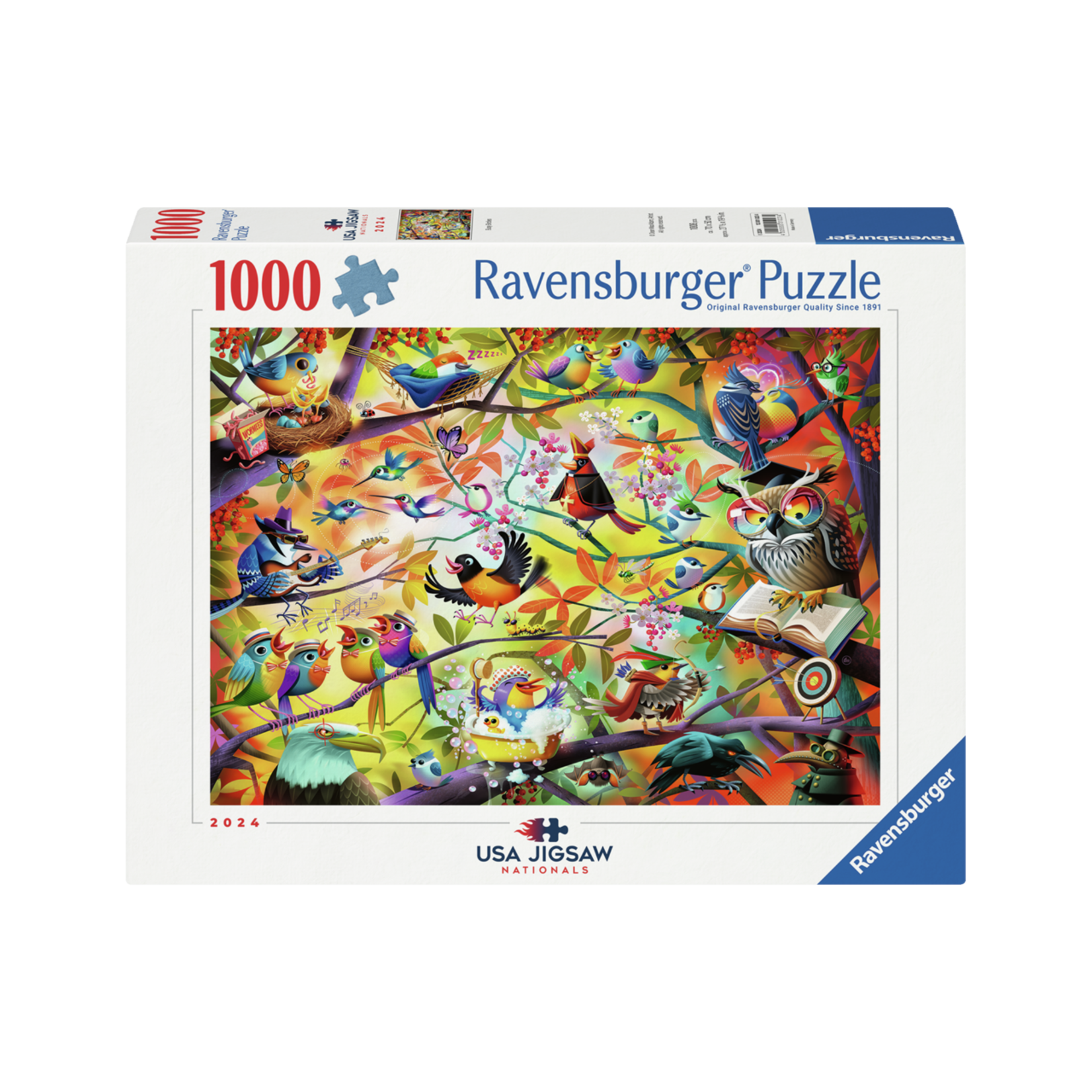 Busy Birdies 1000 Piece Puzzle