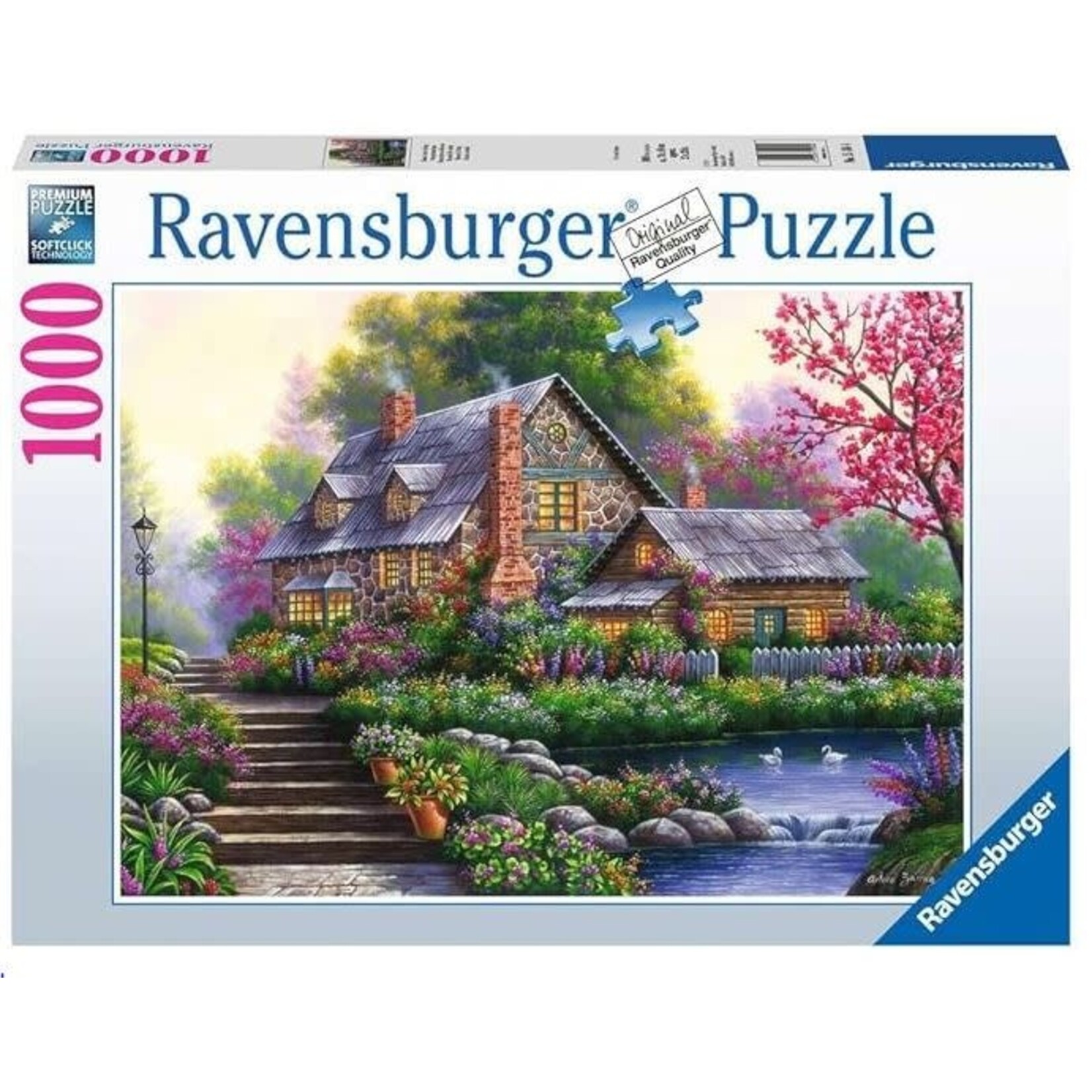 Romantic Cottage 1000 Piece Puzzle