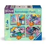 Disney Stitch 4 in a Box 24 Piece Puzzle