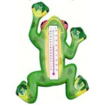 Window Thermometer Green Frog