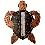 Window Thermometer Brown Turtle