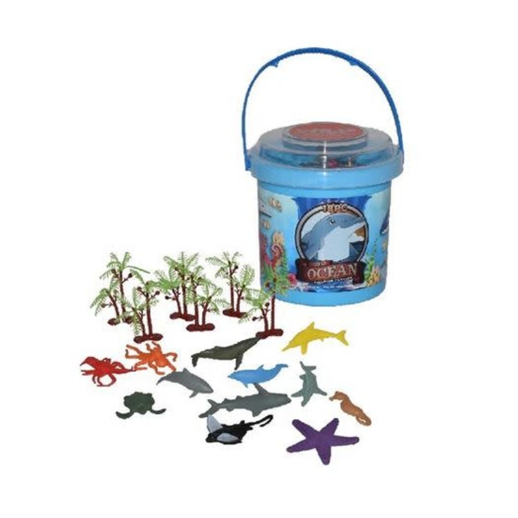 Mini Bucket Ocean Figurine Playset 18 pc