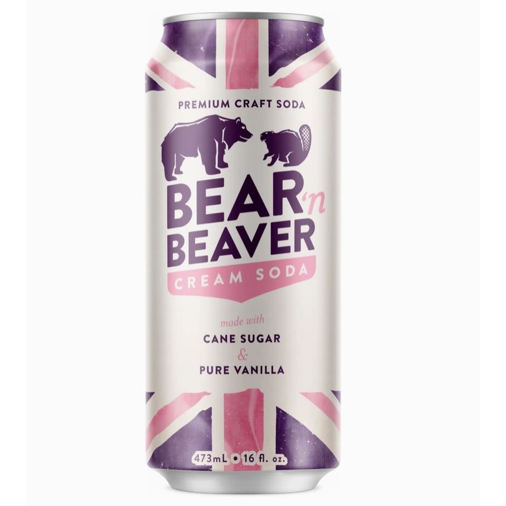 Cold Drinks - Bear n Beaver Cream Soda 16oz Can