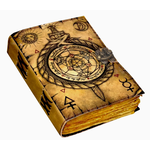 Leather Journal: Compass Vintage Print