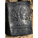 Leather Journal: Embossed Tree of Life
