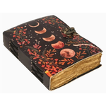 Leather Journal: Moon Vintage Print