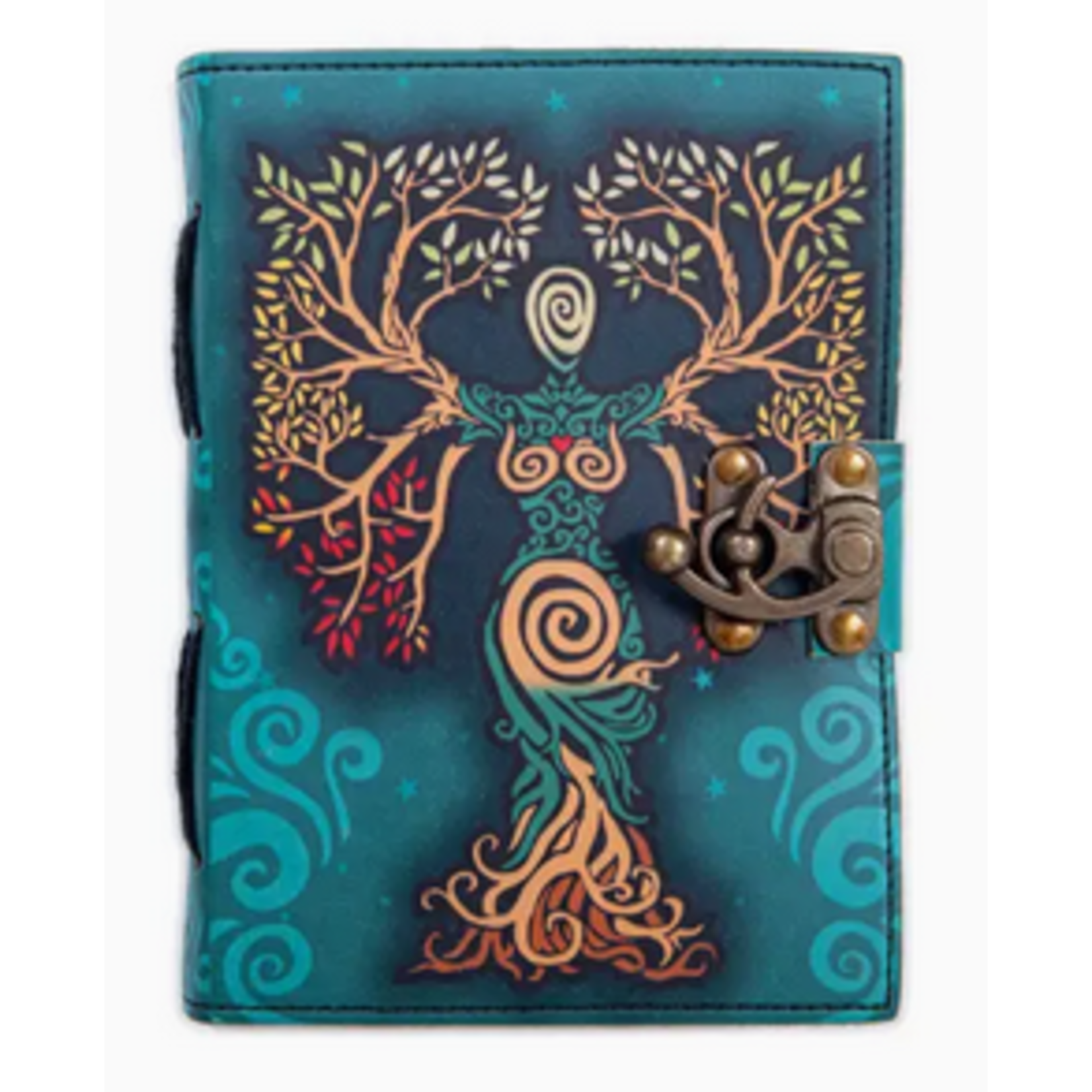 Leather Journal: Mother Earth Vintage Print