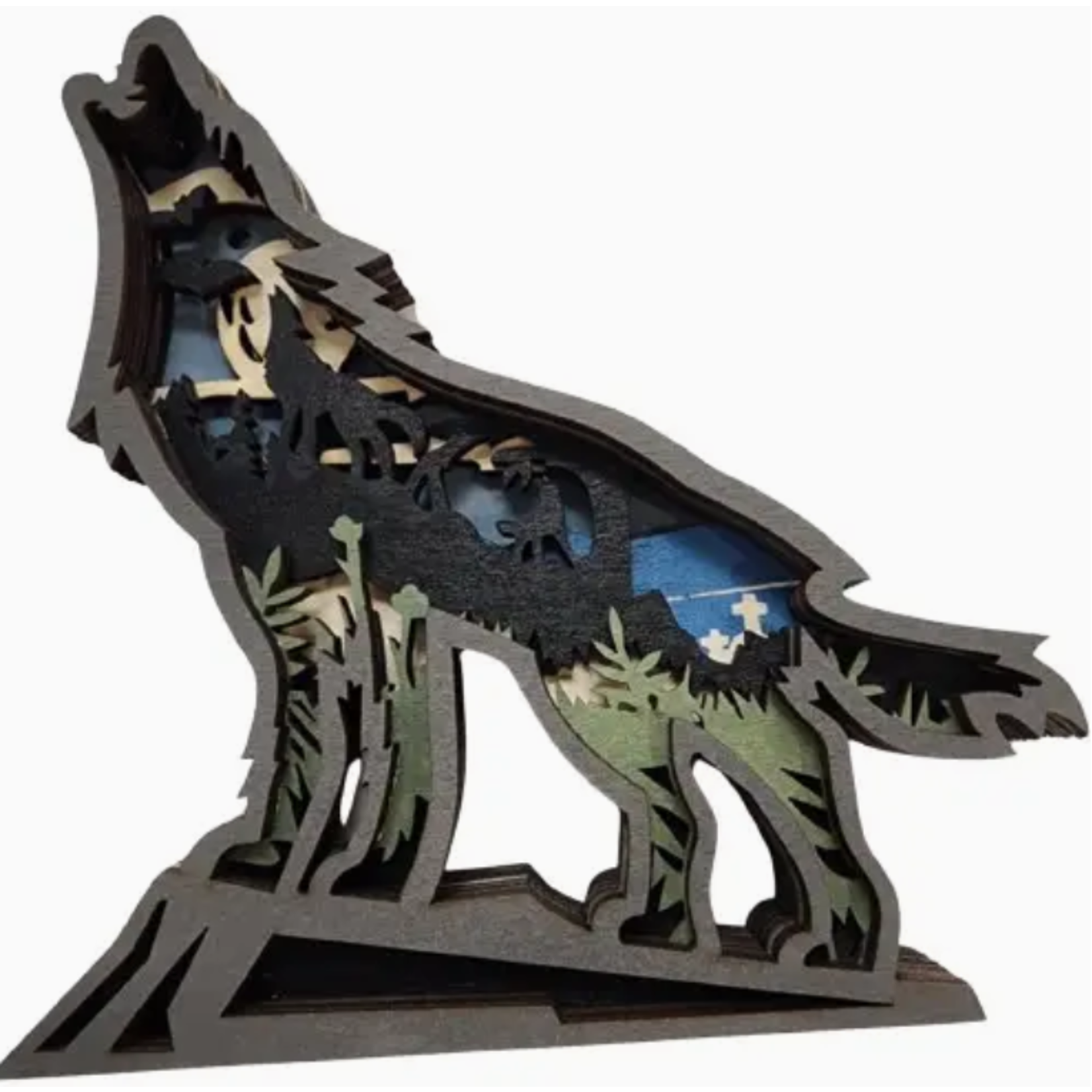 Shelf Sitter - Black Wolf