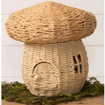 Woven Mushroom House Basket