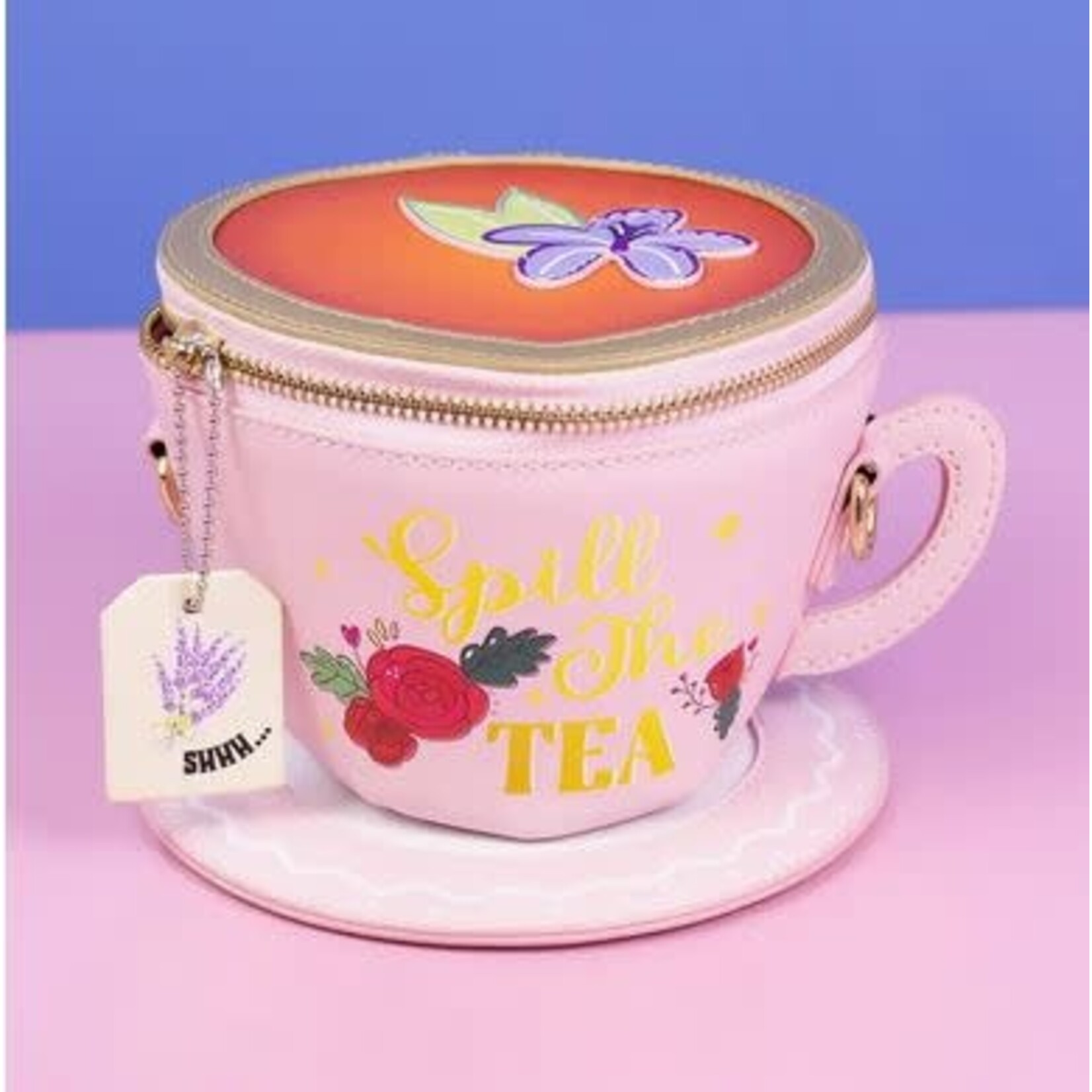 Crossbody Bag - Lavender Tea Cup