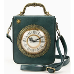 Handbag - Vintage Clock - Teal