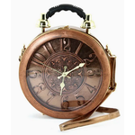 Handbag - Antique Clock - Copper