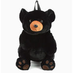 Backpack - Black Bear Plush