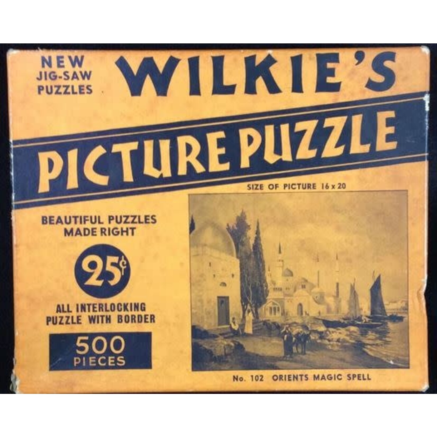 #11836 Wilkie Picture & Puzzle Co Vintage Puzzle Dragon Cache Used Game