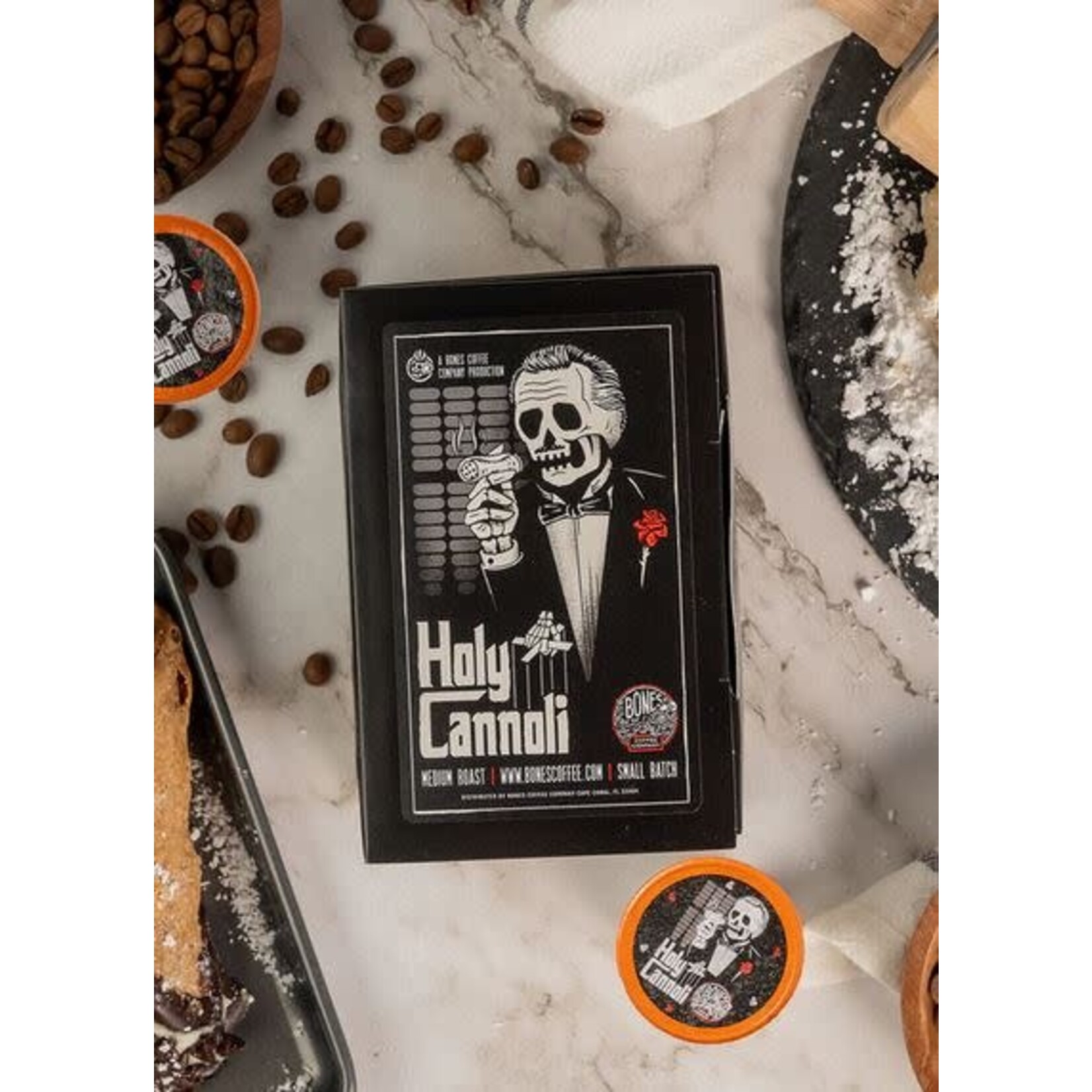 Bones Coffee: Holy Cannoli Bones Cups 12ct