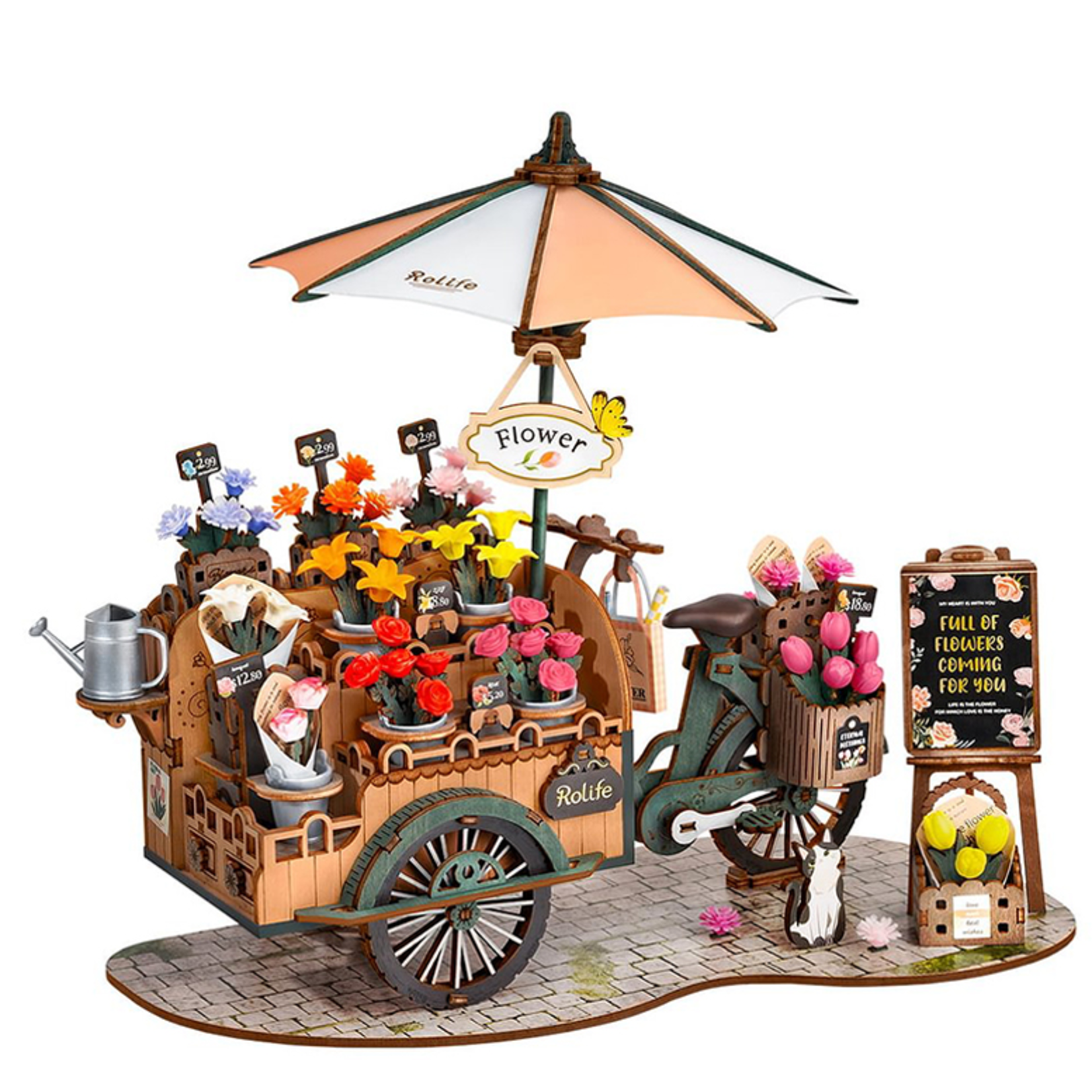 3D Puzzle Kit - Blossom Cart