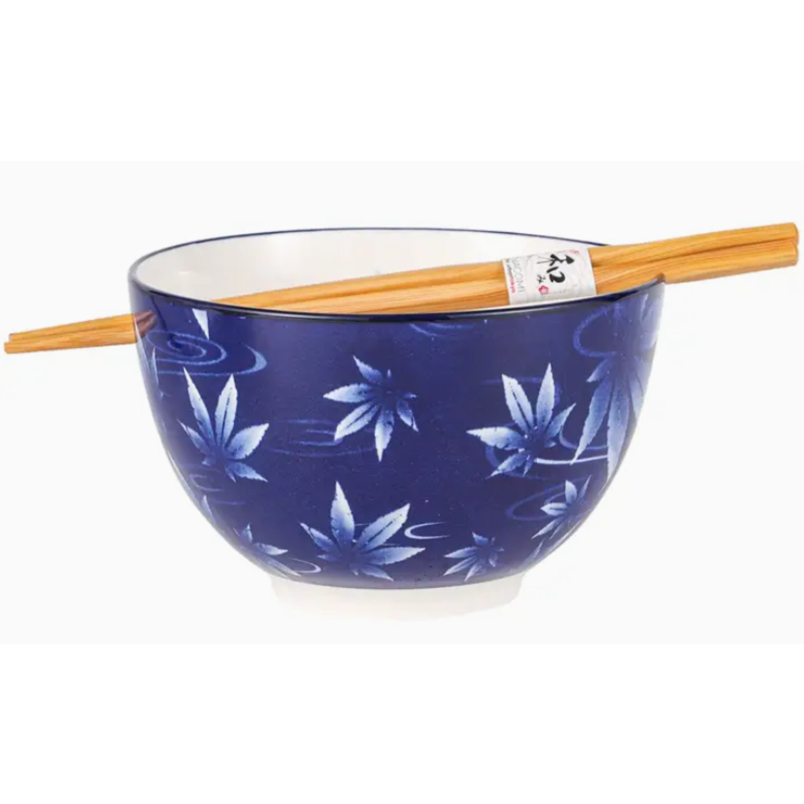Bowl with Chopsticks Set - 18oz - Momiji Maple Leaves
